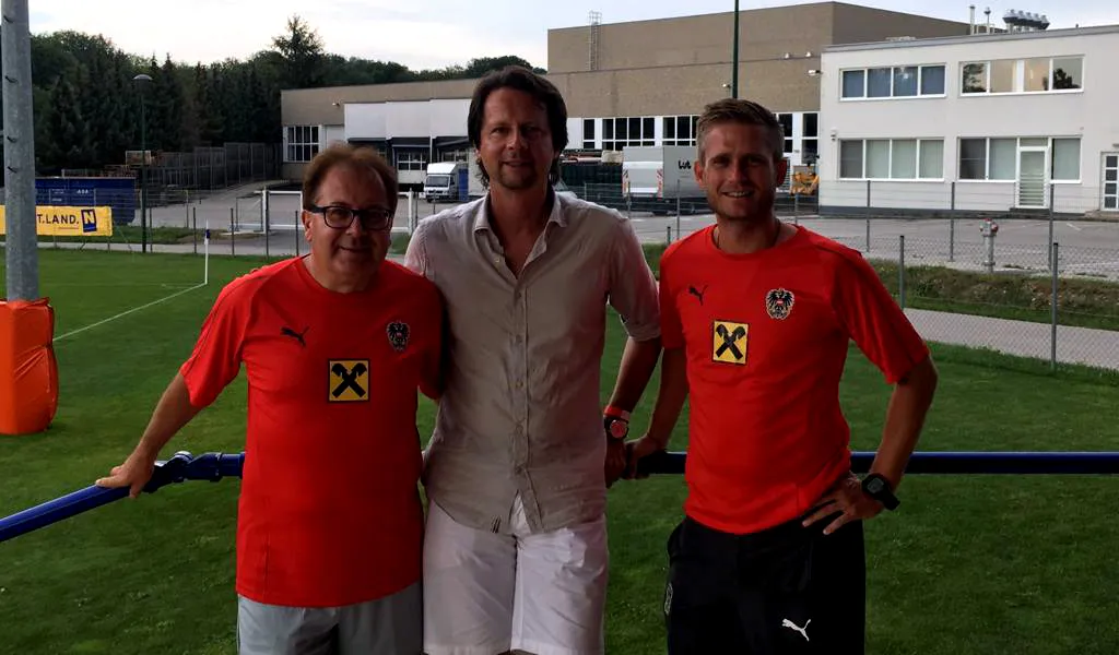 FIFA Match Agent Erich Hohl, ÖFB-Sportdirektor Peter Schöttel, ÖFB-Organisationsleiter Mag. Stefan Gogg